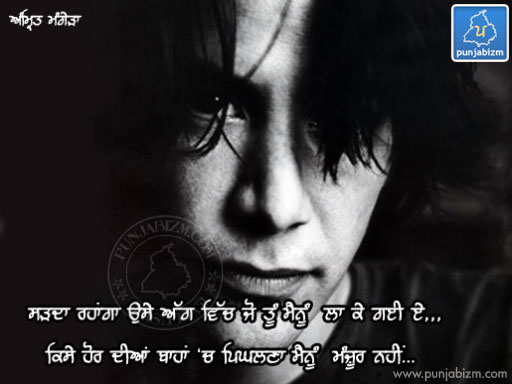 kise hor dia ch piglna manjoor nai